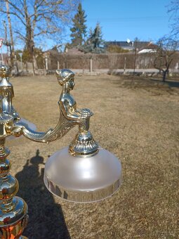 Mosazná figurální lampa - 4