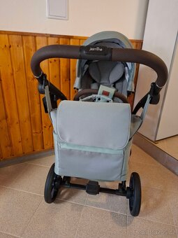 Lehký kočárek dvojkombinace Jasmine Daisy Soft 04 Mint - 4