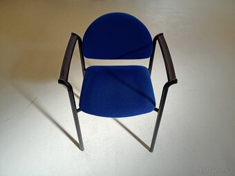 židle kovová čalouněná - 4