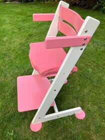 Rostoucí židlička Jitro - růžová a bílá pro malou princeznu - 4