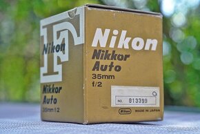 Manuální Nikkor-O 35mm f/2, Pre-AI, sbírkový boxovaný komple - 4