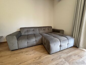 Čtyřmístná rohová pohovka „Kendal Dark Grey” – pravostranná - 4