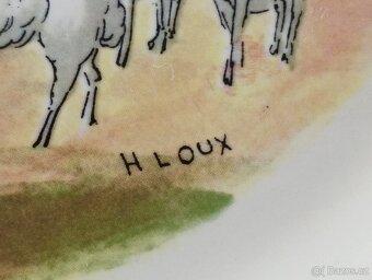 FAJÁNS TALÍŘ SARREGUEMINES HENRI LOUX FRANCIE - 4