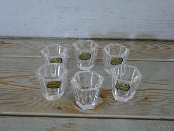 ART DECO panák BOHEMIA GLASS ČSR - štamprle - 4