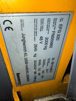✳️ Akce aku VZV Jungheinrich EFG 220 triplex zdvih 4,8 m ✳️ - 4