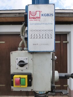 Knuth KGB 25 Sloupová vrtačka Převodová vrtačka - 4