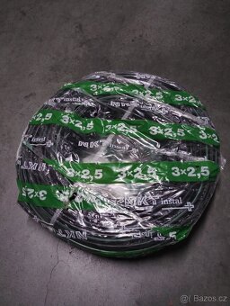 Prodám kabely NKT instal PLUS CYKY-J 3x2,5 RE - kruh 100 - 4