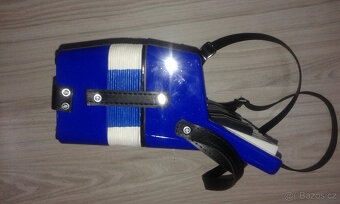 Nová tahací harmonika dětská-větší/akordeon modrý/ červený - 4