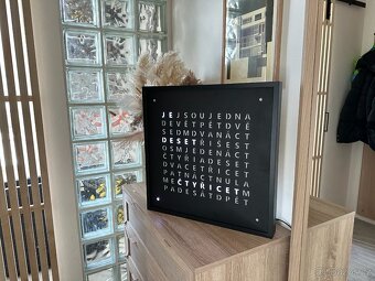 Slovní hodiny (word clock) velké - 4