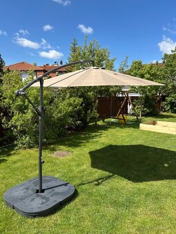 Slunečník boční 290cm s podstavcem - 4