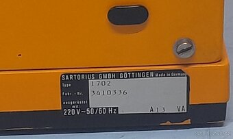 Laboratorní digitální váha SARTORIUS type 1702 - 4