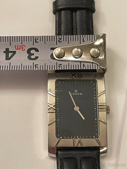 Hodinky Edox swiss made, strojek Quartz, čiselnik 35x25mm. - 4