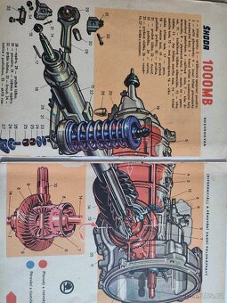 Škoda 1000 mb motor+ převvodovk+, diferenciál, pérování+ řez - 4