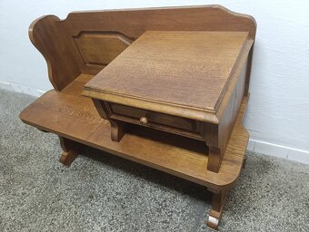 Rustikální botník / lavice, nábytek z masívu - 4