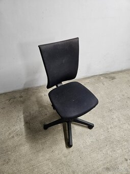 Kancelářská židle černá nastavitelná - 4