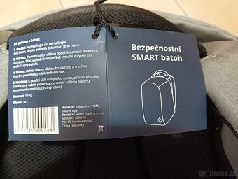 Bezpečnostní SMART batoh s USB konektorem - 4