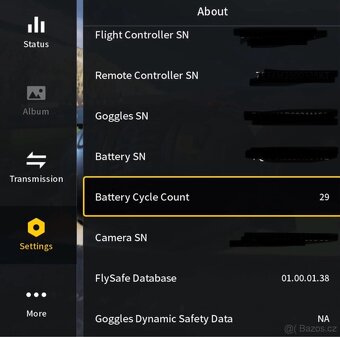 Dji baterie pro Dji avata 2 - 4