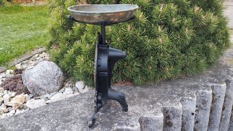 15kg velké krásné jednomiskové váhy s orlem po renovaci. - 4