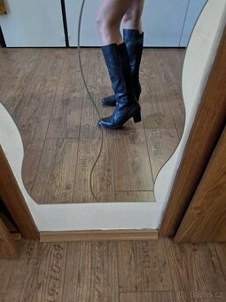 Černošedé kozačky Rieker, vel. 41 - 4