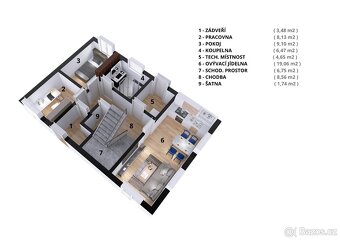 Hrubá stavba RD 5+kk, pozemek 2 184 m2 - 4
