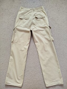 Kalhoty zn.Bershka vel.36 ( béžové ) - 4