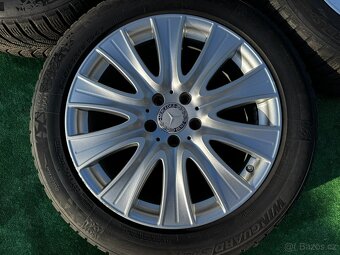 Originál alu kola Mercedes 5x112 R18 S-class zima - 4