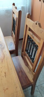 Prodám kuchyňský stůl+ čtyři židle dřevo asijský palisandr - 4