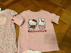 dívčí trika 116, triko 116 krátky rukáv,Minnie, Hello Kitty - 4