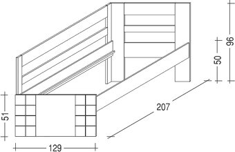 Postel z masivu Hanny II. 120 - 4