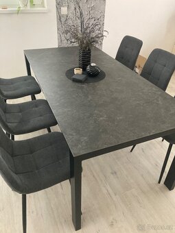 Tmavosede zidle jako nove - 4