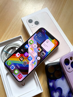 Apple Iphone 13 mini 128GB růžový / krásný stav / - 4