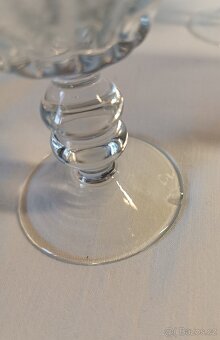 Staré zlacené skleničky s gravírováním-60. léta - 4