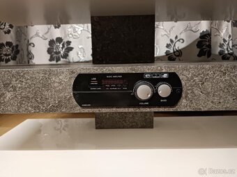 TV stolek bílý lesklý - 4