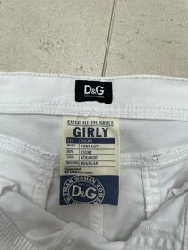 Dámské bílé džíny vel.31, D&G (Dolce&Gabbana) - 4