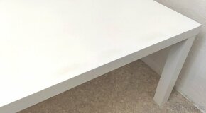 Nový jídelní stůl bílý vysoký lesk 90x160 cm - 4
