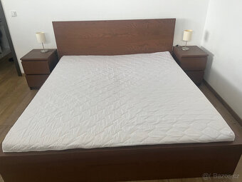 Postel MALM 180x200cm včetně roštů,matrace a nočních stolků - 4