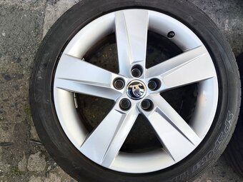 16"letní alu sada Rock 5x100 origo Škoda Fabia 3 Rapid Polo - 4