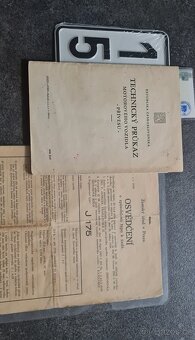 Jawa SPECIAL,r.v.1939, platným TP a bíle-SPZ ,originál - 4