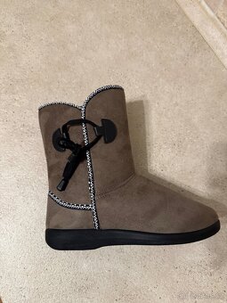 Dámské válenky s ovčí vlnou tmavě hnědá velikost 40 - 4