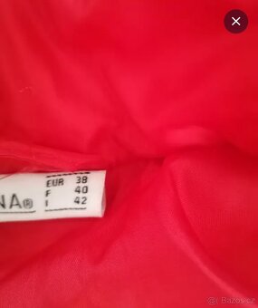 Dámský červený zimní kabát - 4