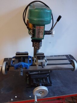 Sloupová vrtačka Target TT-6 + křížový stůl a svěráky - 4