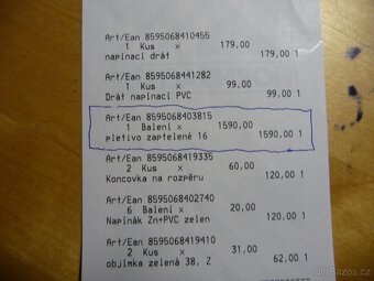 Prodám nový plot 160 cm výška, délka 15 metrů - 4