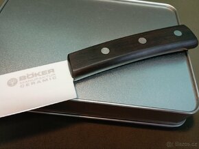 Keramický nůž Böker, čepel 15,5 cm, střenka dřevo, ... - 4