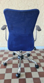 Dětská síťovaná židle modrá - 4