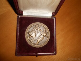 Medaile 10 let ČSR Celostátní soutěže 1955 pr.6cm-zachovalá - 4