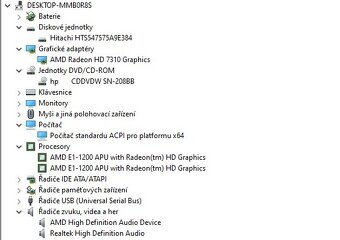 Compaq CQ58,AMD E1-1200,WIN 10,HDD 750GB,RAM 8GB,15.6 palců - 4