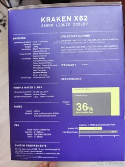 Prodám AIO NZXT X62 - 4