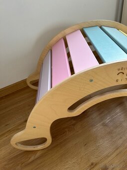 Montessori duhová houpačka 5in1 natur - 4