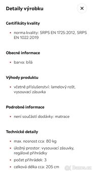 Postel vysuvna 1-2 luzko s uloznym prostorem - 4