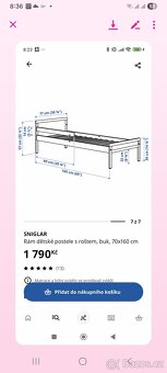 Dětská postel 70x160 - 4
